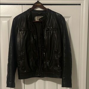 Levi's Men's Black Faux Leather Jacket